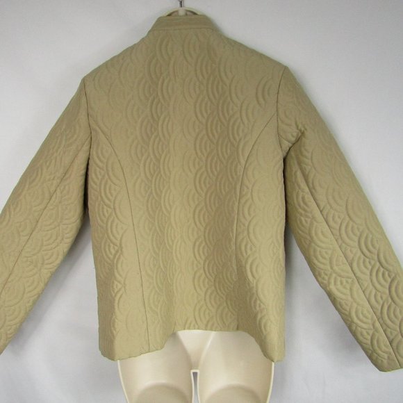 Laura Ashley | Women's | Quilted Zip Jacket | M | Olive - Picture 4 of 4